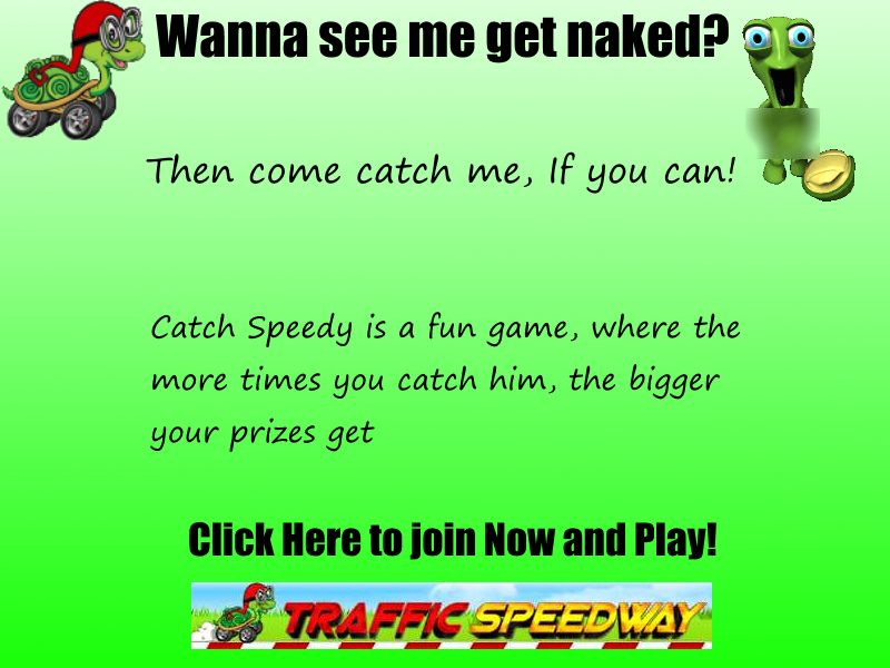 Catch
Speedy at Traffic Speedway